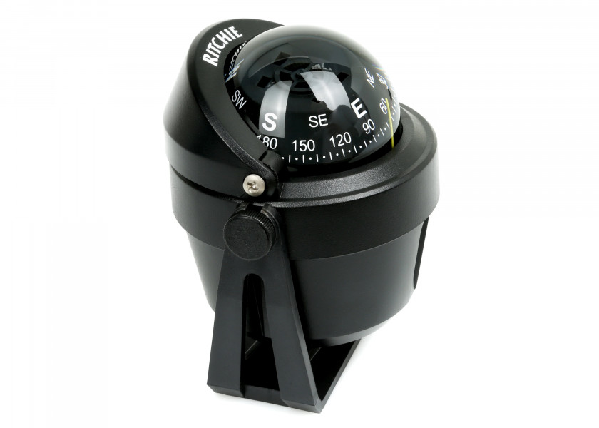 Купить Компас Ritchie Navigation Explorer B-51 картушка 70мм 12В 116x119мм с конической картушкой на кронштейне чёрный 7ft.ru в интернет магазине Семь Футов