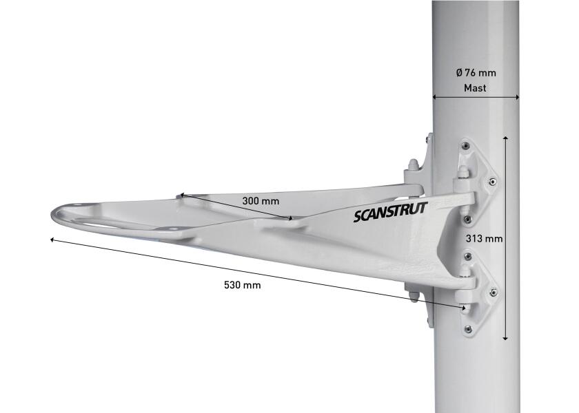 Купить SCANSTRUT Крепление на мачте радара для 4 кВт / M92698 7ft.ru в интернет магазине Семь Футов