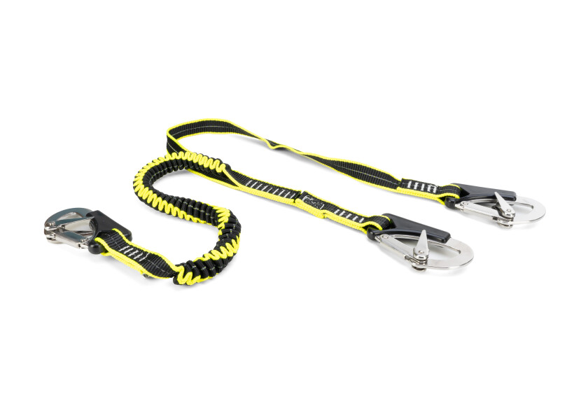 Купить Двойная страховочная стропа Plastimo 66865 2.5 м с тремя карабинами из нержавеющей стали черная 7ft.ru в интернет магазине Семь Футов