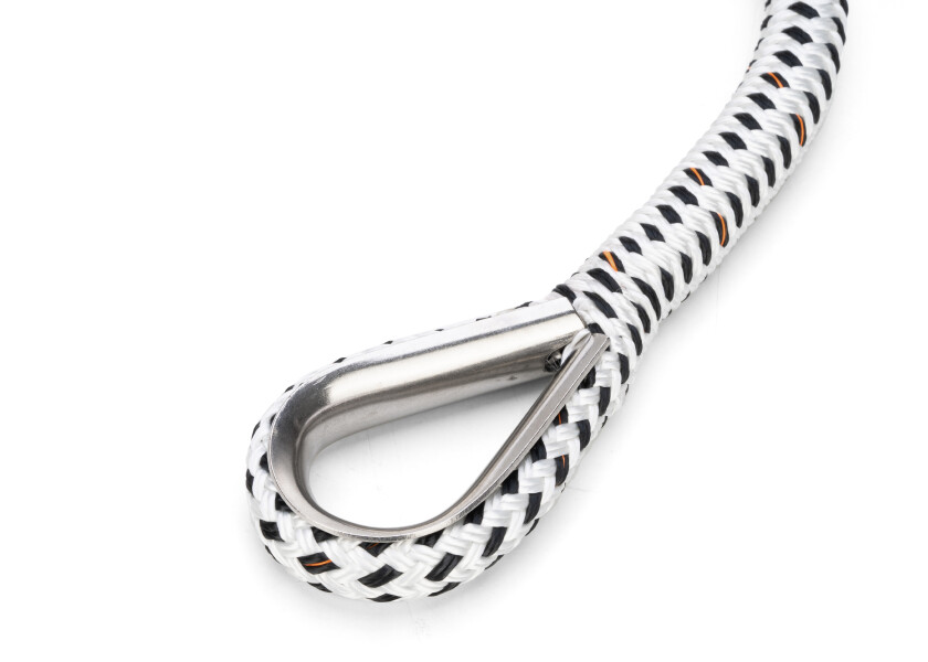 Купить GLEISTEIN 56019 BAVARIA - Швартовный трос / с швартовым компенсатором и коушем / белый/черный / Веревка-Ø: 14 мм 56019-bvs 7ft.ru в интернет магазине Семь Футов