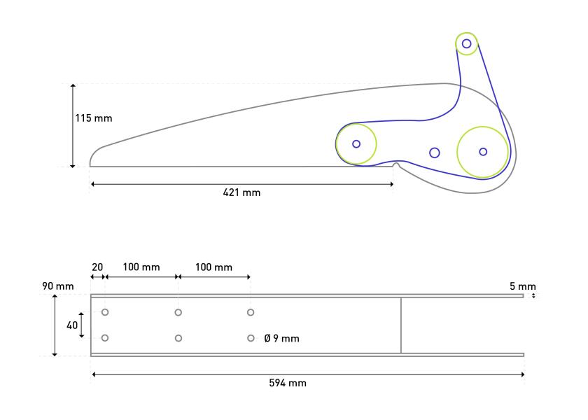 Купить ELBA - Роллер с рокером / Для якоря до: 15 кг; Контактная поверхность: 270 мм 7ft.ru в интернет магазине Семь Футов