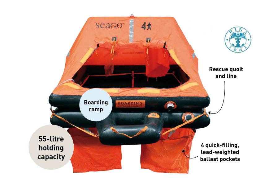 Купить SEAGO SEA MASTER PLUS Liferaft / ISO 9650-1 Type 1 55726-bvs 7ft.ru в интернет магазине Семь Футов