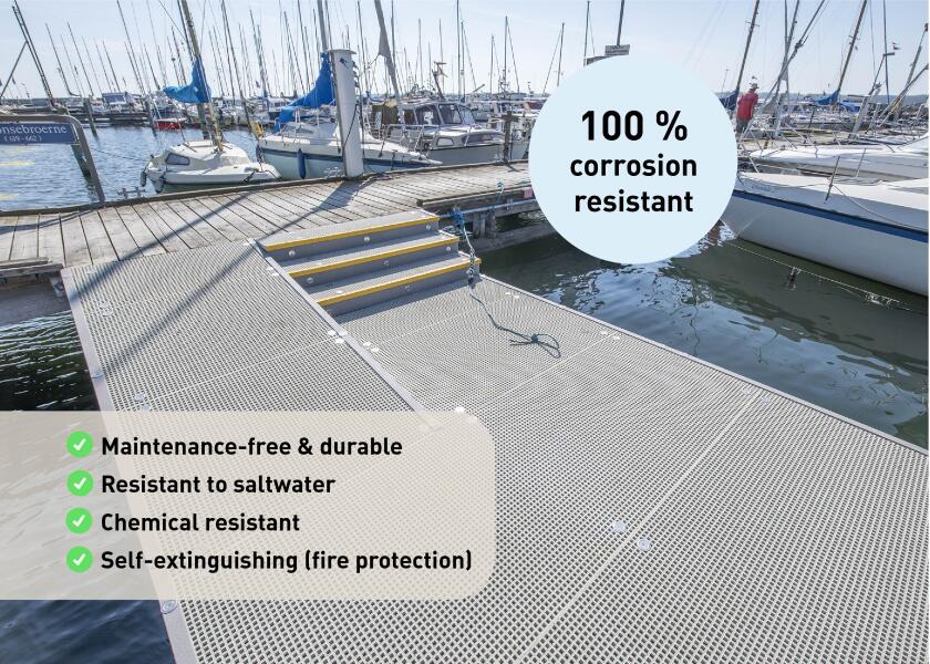 Купить Решетчатая панель из стеклопластика / Панель понтонной палубы / 124,7 × 200,7 см 7ft.ru в интернет магазине Семь Футов