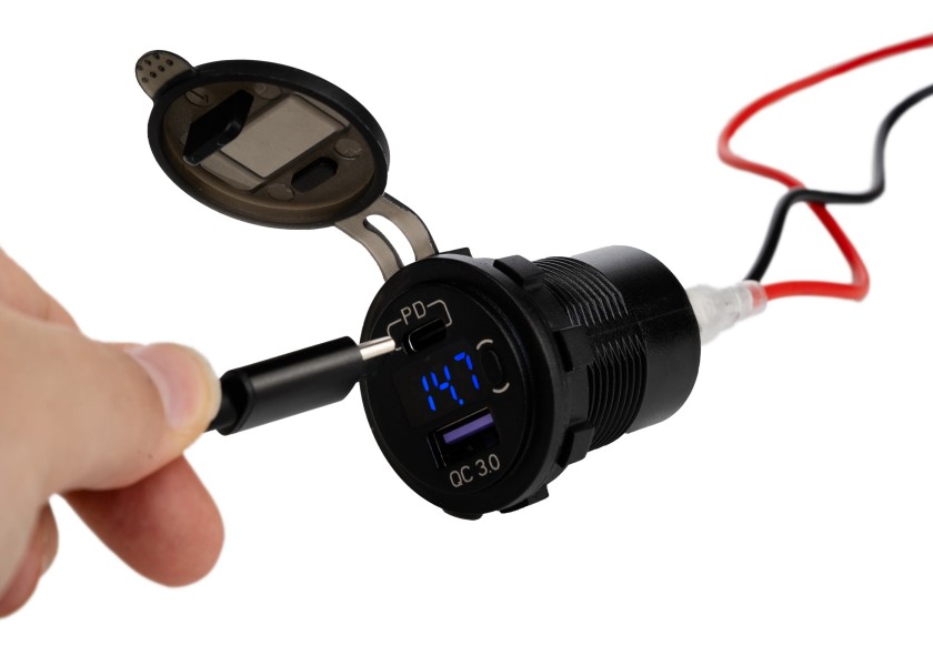 Купить SEATEC USB-A / USB-C Socket 12/24V with integr. Voltmeter 29868-bvs 7ft.ru в интернет магазине Семь Футов