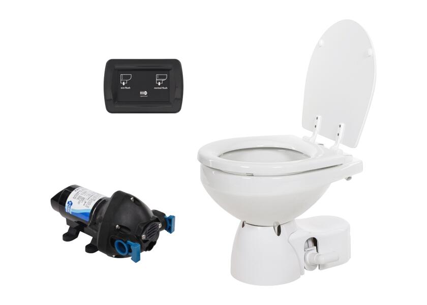 Купить Jabsco 38245-3094 Quiet Flush E2 Electric Toilet with Flush Pump, Compact Size, 24V 7ft.ru в интернет магазине Семь Футов
