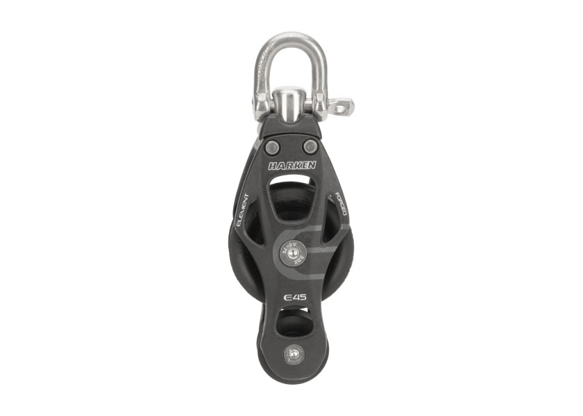 Купить Harken 6232 Element Fiddle Swivel Block 45 Mm Шкив  Black / Silver 7ft.ru в интернет магазине Семь Футов