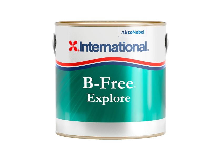 Купить Краска необрастающая без биоцидов International B-Free Explore YBF303/750AR 750мл синяя 7ft.ru в интернет магазине Семь Футов