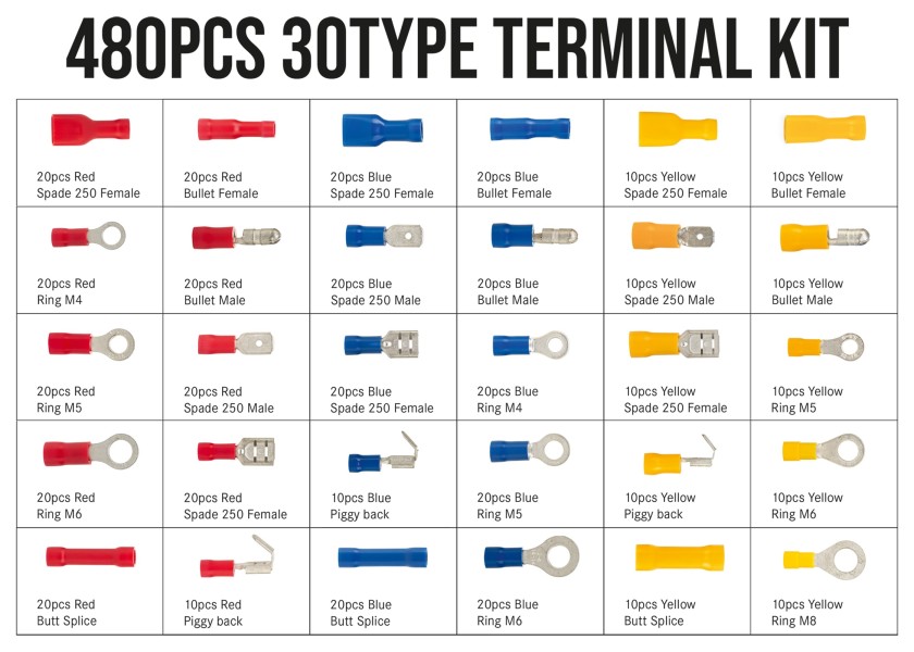 Купить SEATEC Crimp Connector Assortment / 480 pieces 29890-bvs 7ft.ru в интернет магазине Семь Футов