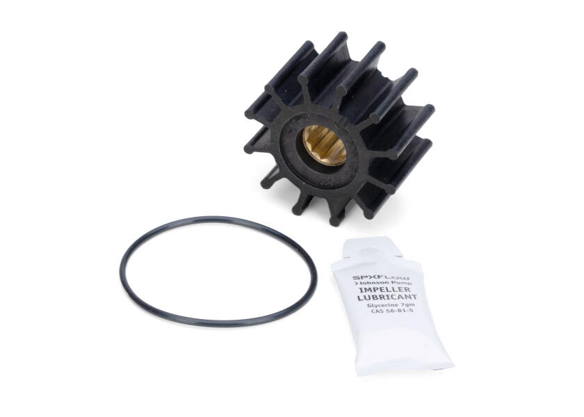 Купить Импеллер со шлицами Johnson Pump 1027B 09-1027B-9 Ø57,1х31,5 посадочное Ø16мм 12 лопастей из чёрного маслостойкого нитрила 7ft.ru в интернет магазине Семь Футов