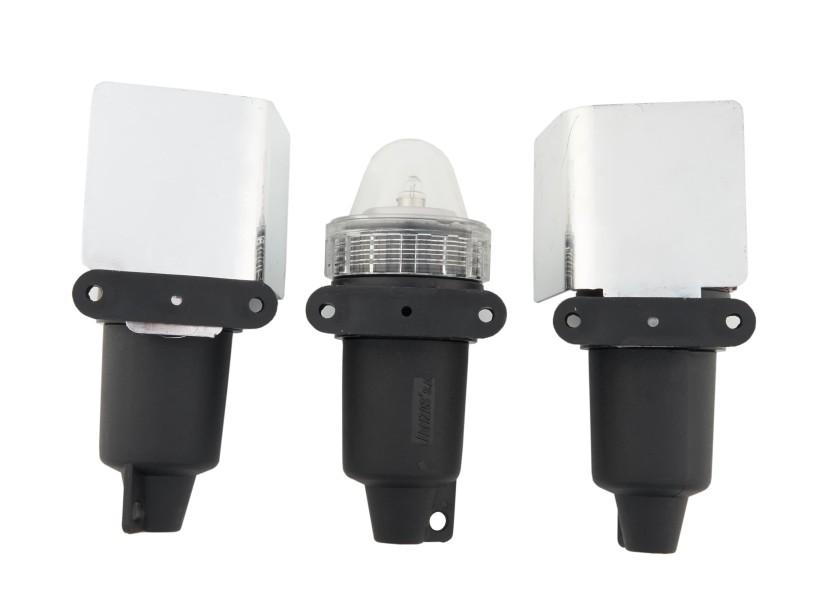 Купить Набор из трёх аварийных ходовых огней Lalizas 30010 белый/красный/зелёный с лампой накаливания 360° 7ft.ru в интернет магазине Семь Футов