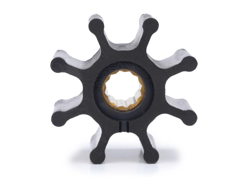 Купить Импеллер со шлицами Johnson Pump 1028B 09-1028B-9 Ø65x50,2мм вал 16мм 8 лопастей для насоса типа F7 из чёрного нитрила 7ft.ru в интернет магазине Семь Футов