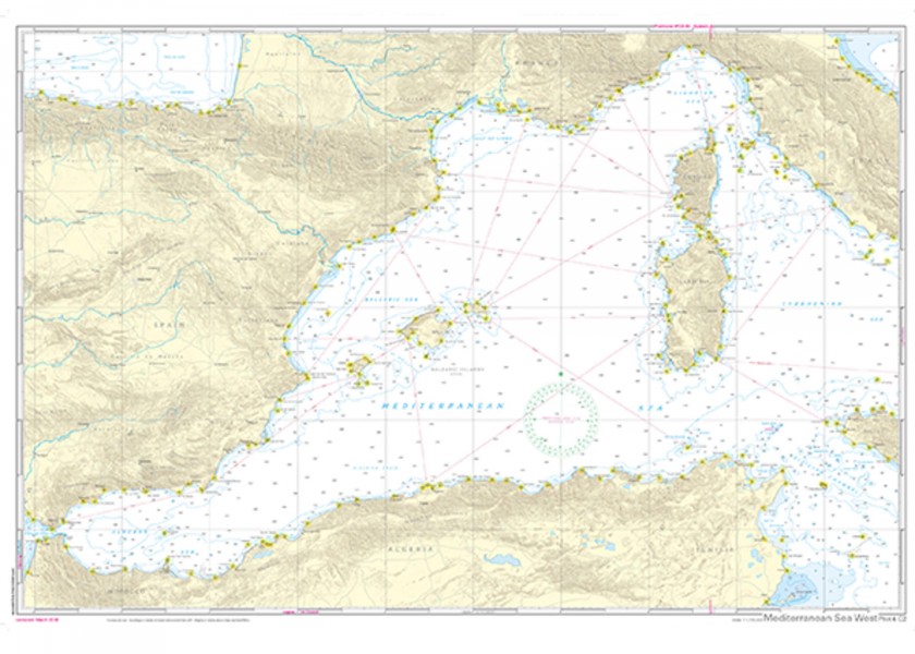 Купить NV VERLAG Passage Chart 4 Mediterranean West - Gibraltar to Sicily, Adriatic Sea 24634-bvs 7ft.ru в интернет магазине Семь Футов