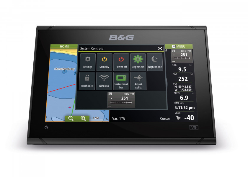 Купить B&G 000-13214-001 Vulcan9 FS С картографией Черный  No Transducer  7ft.ru в интернет магазине Семь Футов