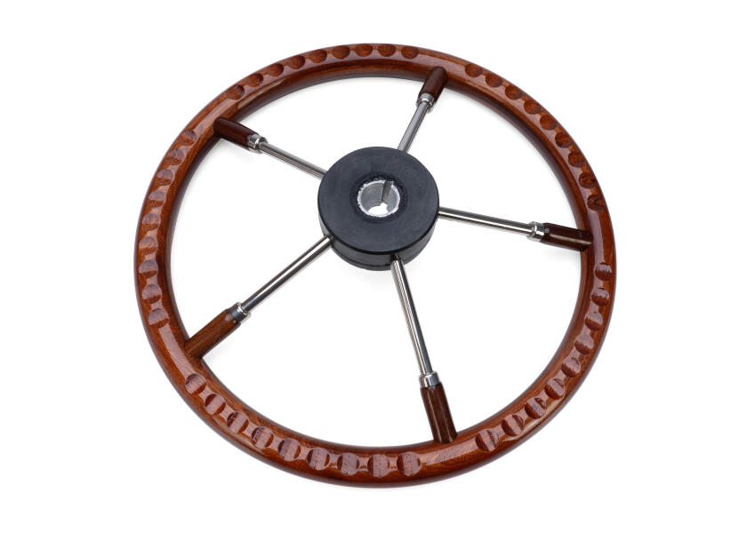 Купить Stainless Steel Steering Wheel with Mahogany Rim 62320-bvs 7ft.ru в интернет магазине Семь Футов