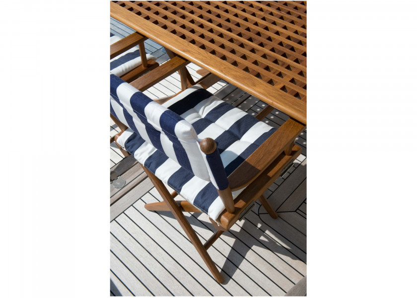 Купить ARC REGISSEUR Складной стул из тикового дерева / темно-синий / промасленный 17342-bvs 7ft.ru в интернет магазине Семь Футов