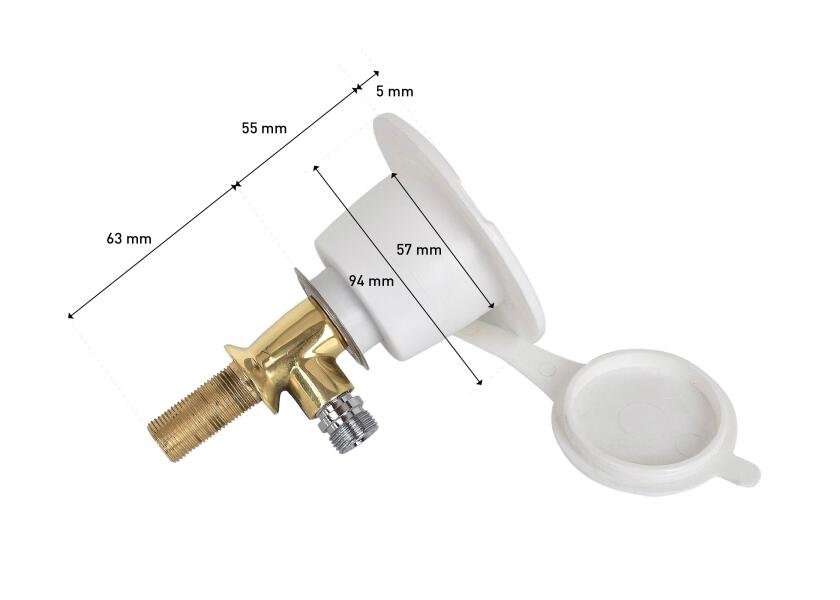Купить BAVARIA 300187 Запорный клапан для кормового душа 19461-bvs 7ft.ru в интернет магазине Семь Футов