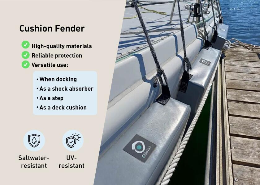 Купить OUTILS OCÉANS PB405510,GL-GREY Подушка Fender / 40 x 55 x 10 см / серая 7ft.ru в интернет магазине Семь Футов