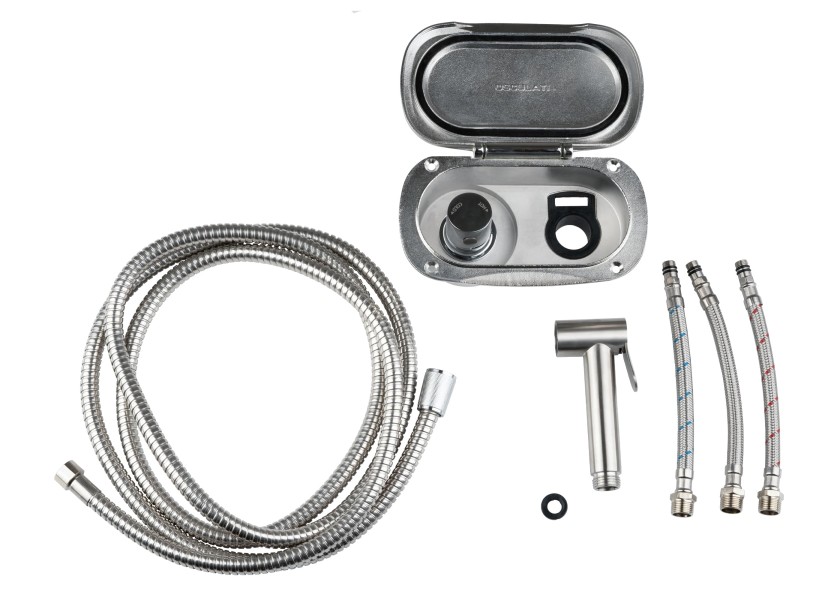 Купить Stainless Steel Deck Shower with Mixer / 2.5 m stainless steel hose 30235-bvs 7ft.ru в интернет магазине Семь Футов