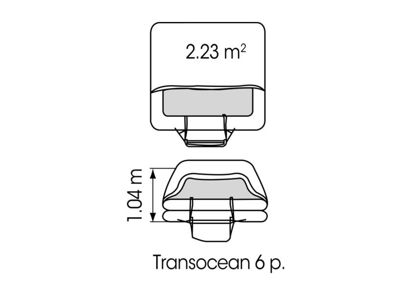 Купить PLASTIMO Международный морской парусный спасательный плот TRANSOCEAN OSR > 24 часа / ISO 9650-1 / Количество человек: 8 7ft.ru в интернет магазине Семь Футов