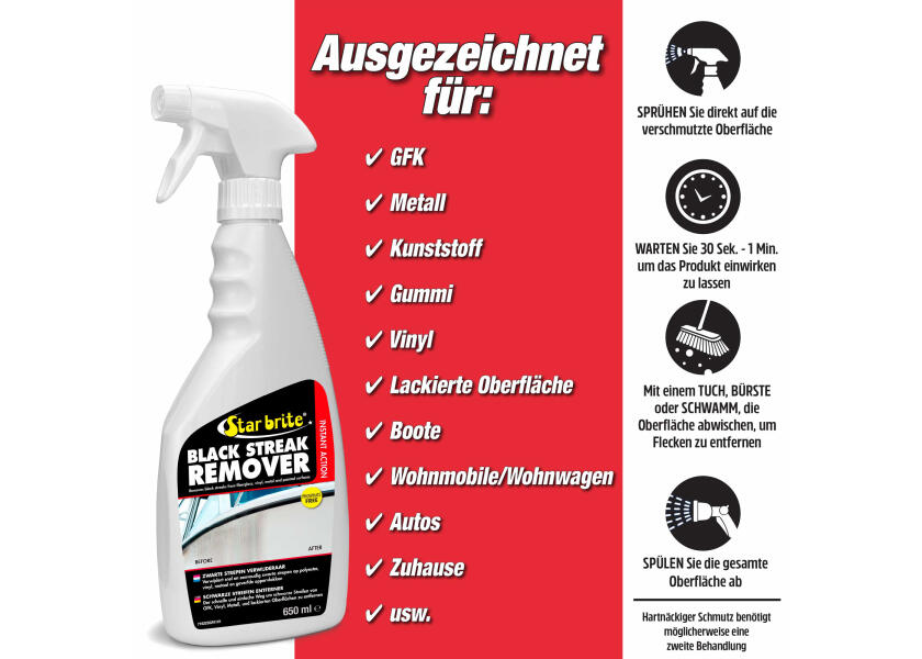 Купить STAR BRITE Black Streak Remover 61106-bvs 7ft.ru в интернет магазине Семь Футов