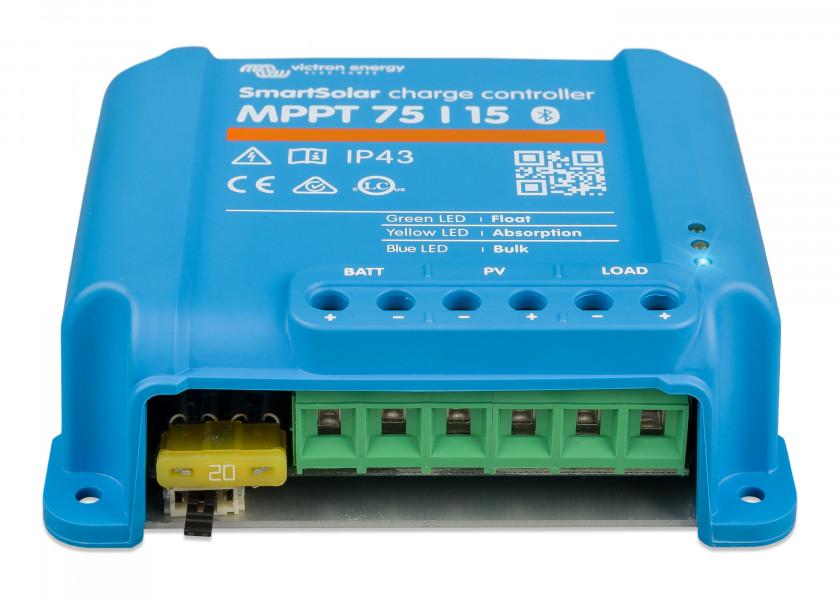 Купить VICTRON SCC075015060R SmartSolar MPPT 75/15 * 220 Вт при 12 В макс. Контроллер солнечной зарядки фотоэлектрической энергии 7ft.ru в интернет магазине Семь Футов