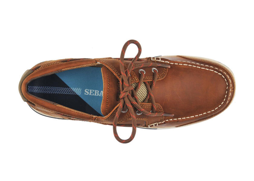 Купить SEBAGO Мужские топсайдеры TRITON THREE EYE / коричневая корица / Размер обуви: 41 7ft.ru в интернет магазине Семь Футов