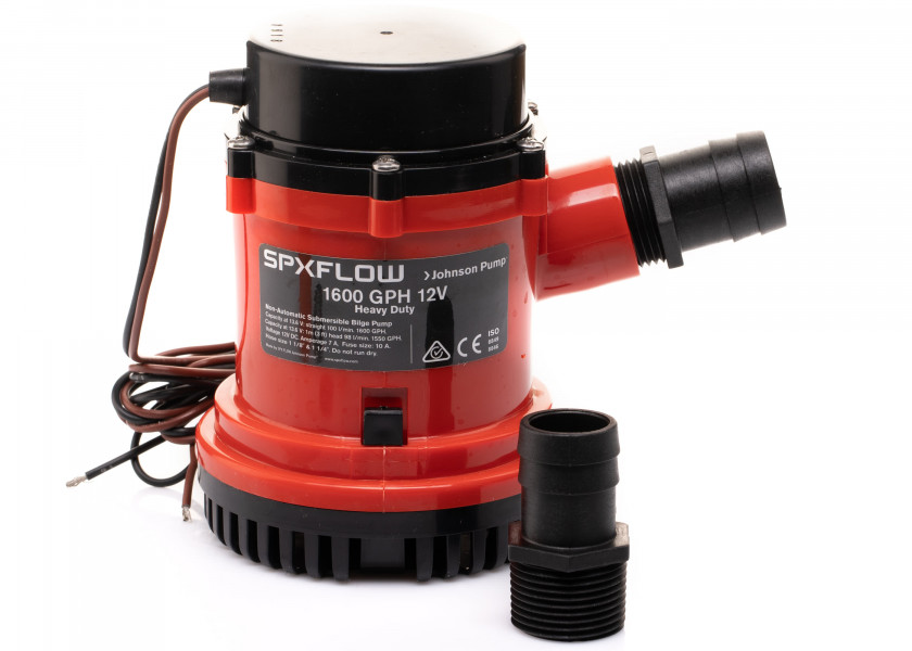 Купить Помпа трюмная Johnson Pump Heavy Duty Bilge 1600GPH 32-1600-01 12В 7А 100л/мин под шланг Ø29/38мм погружная высокопроизводительная 7ft.ru в интернет магазине Семь Футов