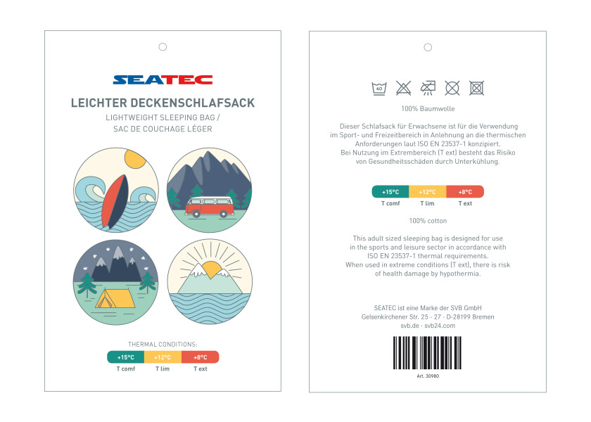Купить Спальный мешок-одеяло / Диапазон температур: от +15 до +8 °C 30980-bvs 7ft.ru в интернет магазине Семь Футов