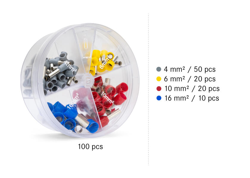 Купить Ferrule Assortment Set / 4 - 16 mm² / 100-piece 46679-bvs 7ft.ru в интернет магазине Семь Футов