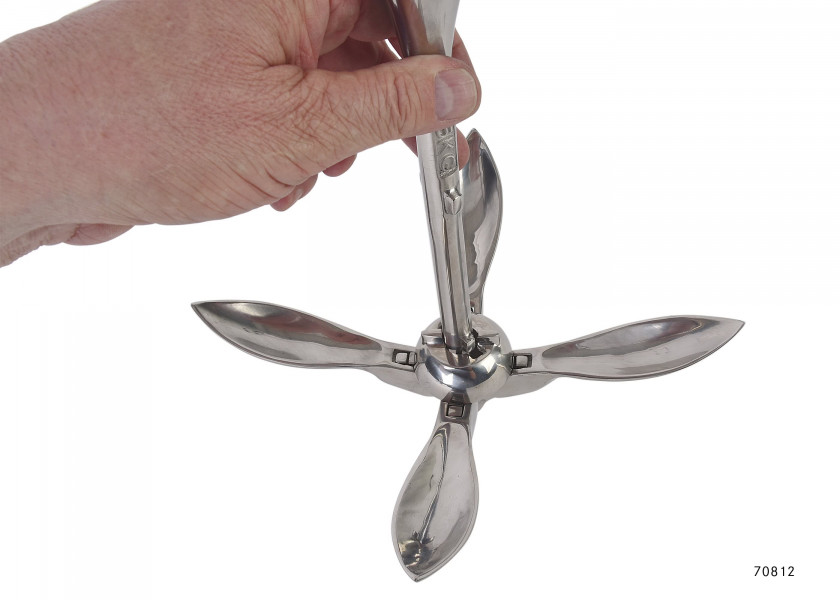 Купить Складной якорь-кошка - нержавеющая сталь / Вес якоря: 2,5 кг. 70813-bvs 7ft.ru в интернет магазине Семь Футов