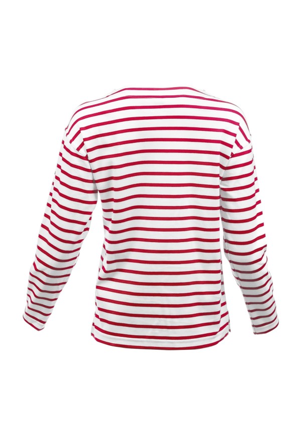 Купить Бретонская женская рубашка / бело-красный / Размер одежды: 38 7ft.ru в интернет магазине Семь Футов