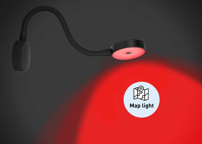 Купить SEATEC LED Reading Light with Dimmer & USB / black 31988-bvs 7ft.ru в интернет магазине Семь Футов