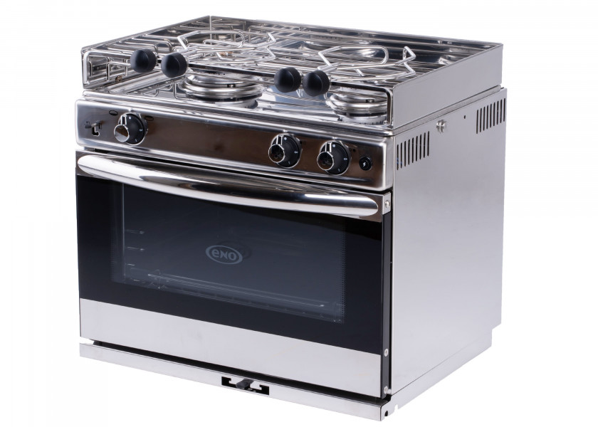Купить Газовая двухконфорочная плита Eno Grand Large 2 141341010785 515x470x450мм 19л 30мбар из нержавеющей стали AISI304L 7ft.ru в интернет магазине Семь Футов
