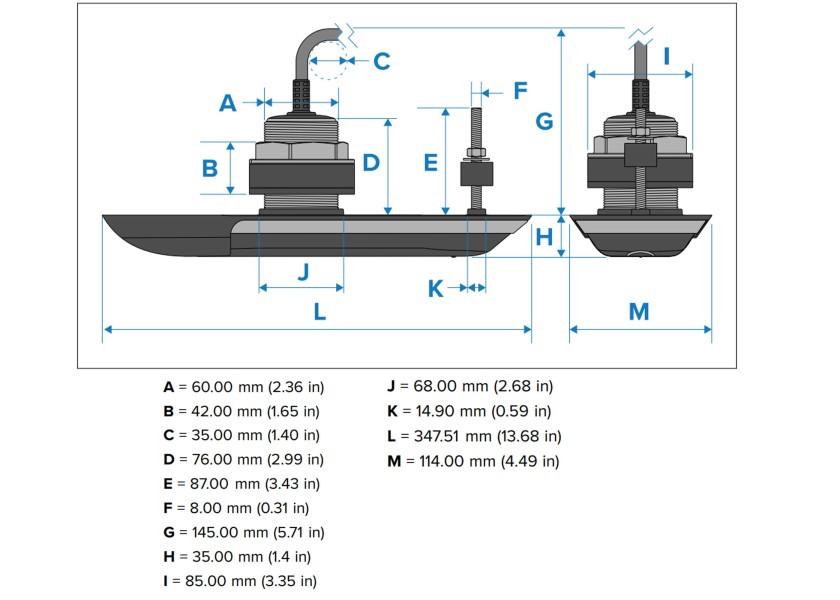 Купить RAYMARINE RV-400 Stainless Steel Through-Hull Transducer / 0° deadrise angle 25771-bvs 7ft.ru в интернет магазине Семь Футов