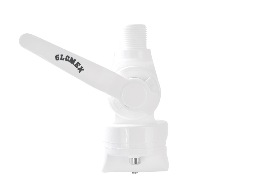 Купить Крепление антенны Glomex RA125 на трубу/релинг Ø22-25мм поворотное из белого нейлона 7ft.ru в интернет магазине Семь Футов