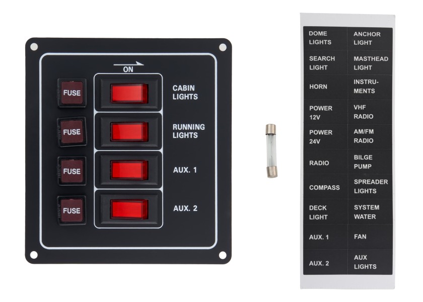 Купить Switch Panel / 4 switches / vertical 10164-bvs 7ft.ru в интернет магазине Семь Футов