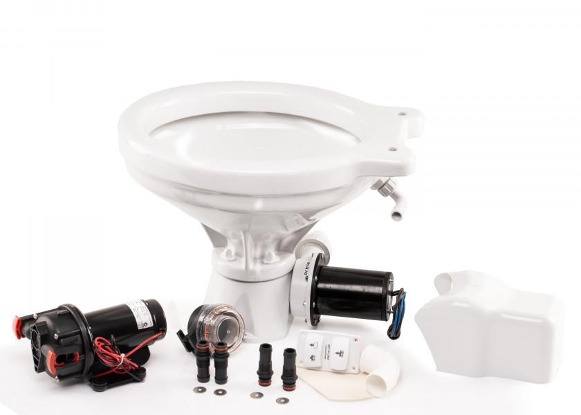 Купить Унитаз судовой автоматический Johnson Pump AquaT Comfort 80-47232-01 12 В с трехпозиционной панелью управления 7ft.ru в интернет магазине Семь Футов