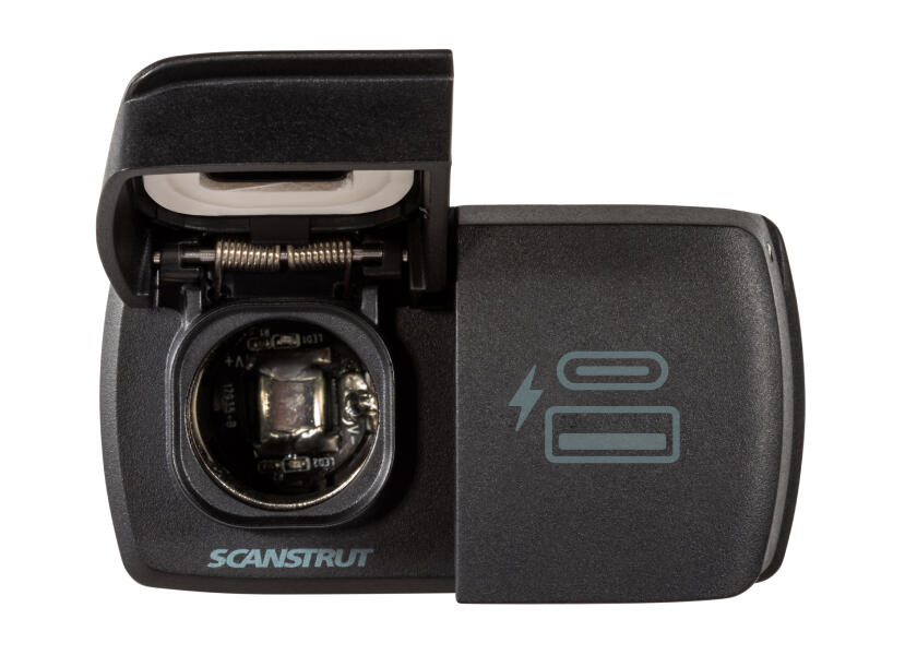 Купить Панельная розетка Scanstrut Flip Pro Multi SC-MULTI-F2 10–30В 60Вт  USB-A/USB-C/12в  посадочный ⌀32мм водонепроницаемая устойчивая к УФ-излучению 7ft.ru в интернет магазине Семь Футов