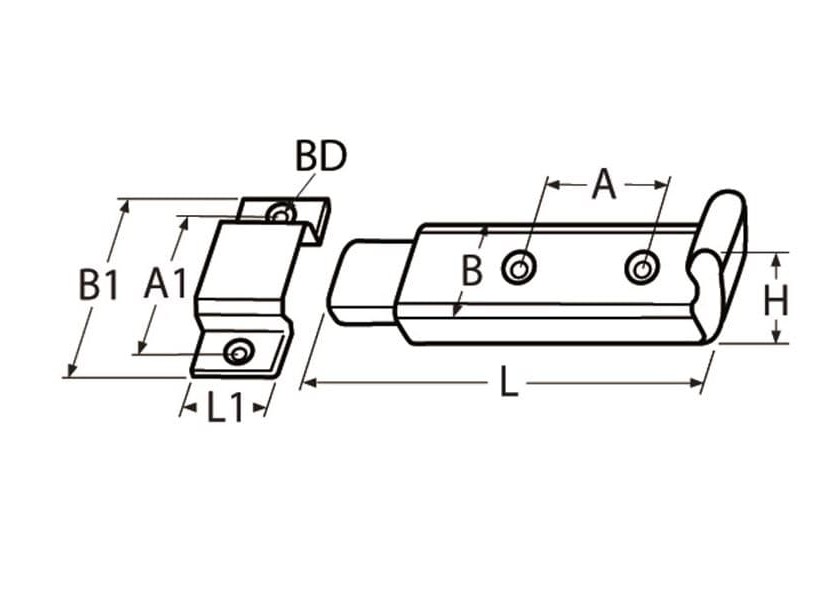 Купить Sliding Latch with Locking Mechanism / stainless steel / surface mount 44389-bvs 7ft.ru в интернет магазине Семь Футов