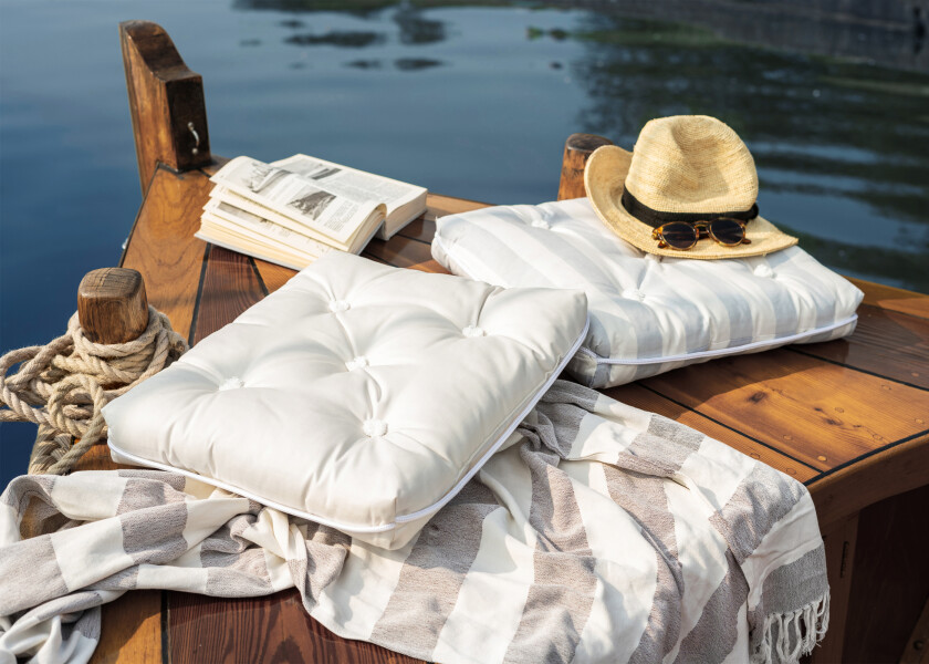 Купить Kapok Double Cushion / cream white 57244-bvs 7ft.ru в интернет магазине Семь Футов