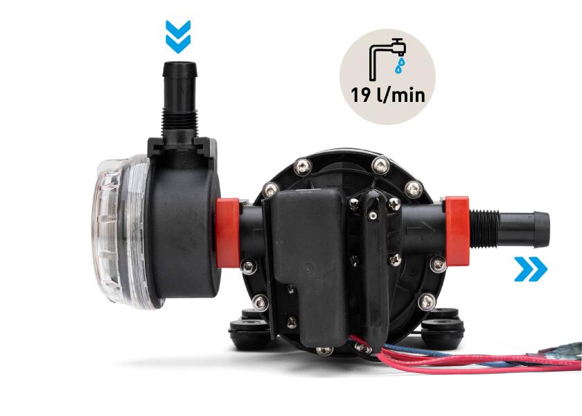 Купить Гидрофор пятикамерный Johnson Pump Aqua Jet WPS 5,0 10-13329-04 24В 19л/мин 2,8Бар 150Вт 239х209х113мм диафрагменный насос 7ft.ru в интернет магазине Семь Футов