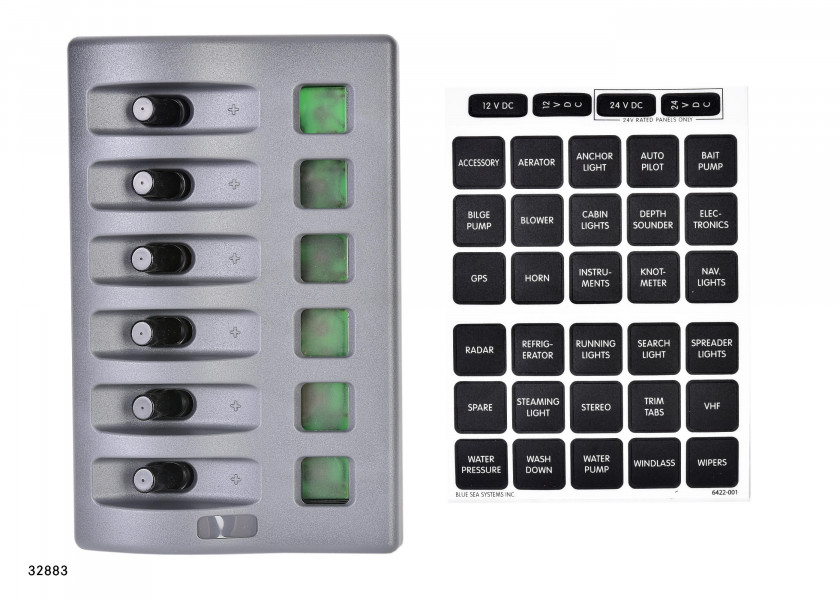 Купить BLUE SEA Weatherproof Fuse Panels with ATO fuse / 6-section 32883-bvs 7ft.ru в интернет магазине Семь Футов