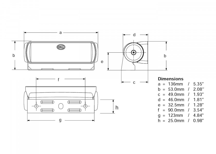 Купить HELLA MARINE SEA HAWK LED Deck Floodlight / white / wide beam 12525-bvs 7ft.ru в интернет магазине Семь Футов