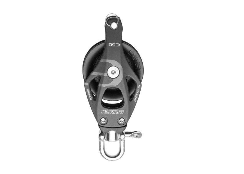 Купить Harken 6261 Element Single Swivel Block 60 mm With Becket Черный Black / Silver 7ft.ru в интернет магазине Семь Футов