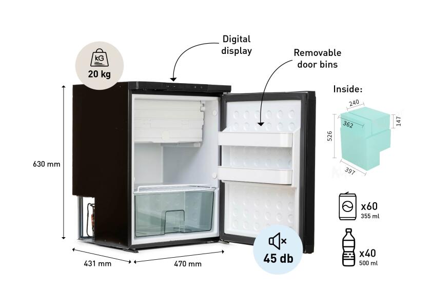 Купить SEATEC JK65X Refrigerator / black 41582-bvs 7ft.ru в интернет магазине Семь Футов