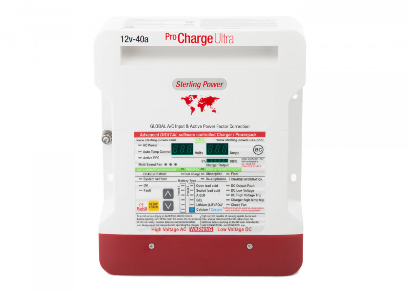 Купить Зарядное устройство Sterling Power Pro Charge Ultra PCU1240 40А 12В 260x215x90мм 3 выхода 7ft.ru в интернет магазине Семь Футов