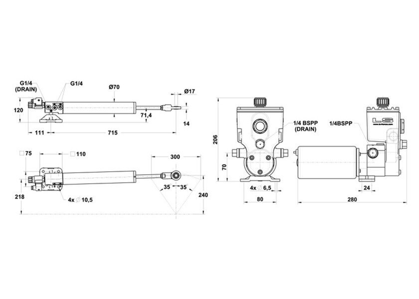 Купить LECOMBLE & SCHMITT Linear Drive 50 ST 20 NEWAVE / thrust 700 kg / 12V 93997-bvs 7ft.ru в интернет магазине Семь Футов