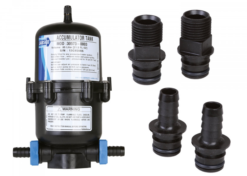 Купить JABSCO 30573-0003 Накопительный бак / пластик / 0,65 л / макс. 8,6 бар 63350-bvs 7ft.ru в интернет магазине Семь Футов