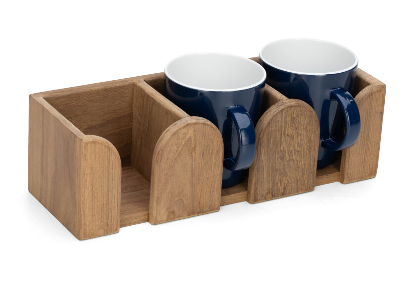 Купить ARC 3712 Подстаканник из тикового дерева на 3 чашки 7ft.ru в интернет магазине Семь Футов