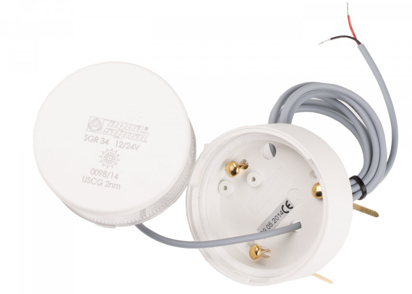 Купить AQUA SIGNAL Series 34 LED Green Signal Light / white housing 15193-bvs 7ft.ru в интернет магазине Семь Футов